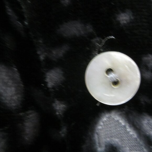 J Jill Womens Small Black Gray Burnout Velvet LS Shirt Silk Rayon Soft S - Picture 3 of 13